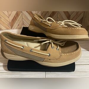 Sperry Top Sider beige shoes womens 7